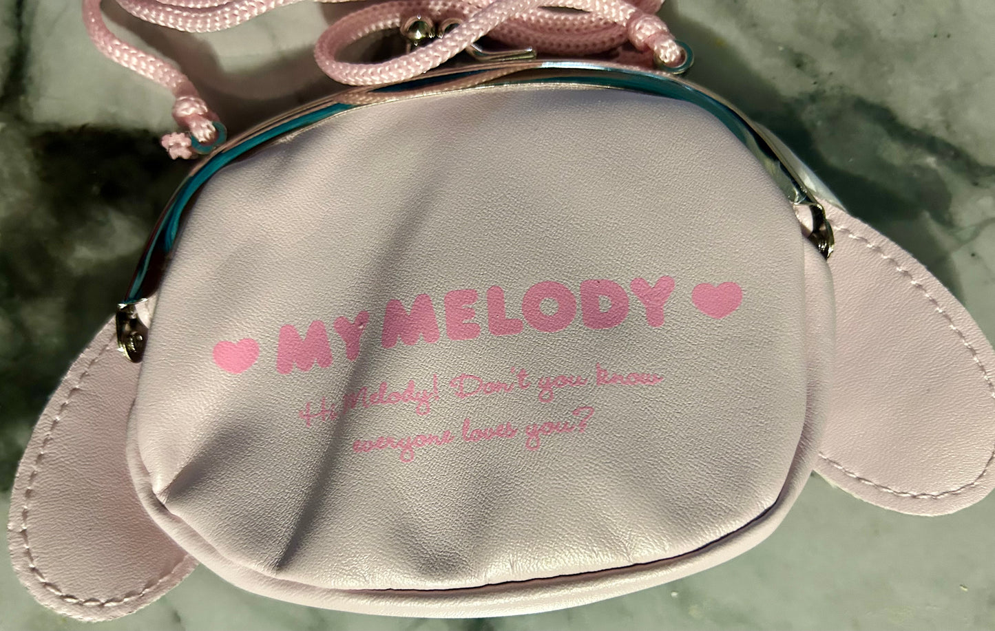 My Melody Sanrio Face Purse on String New W/Tags