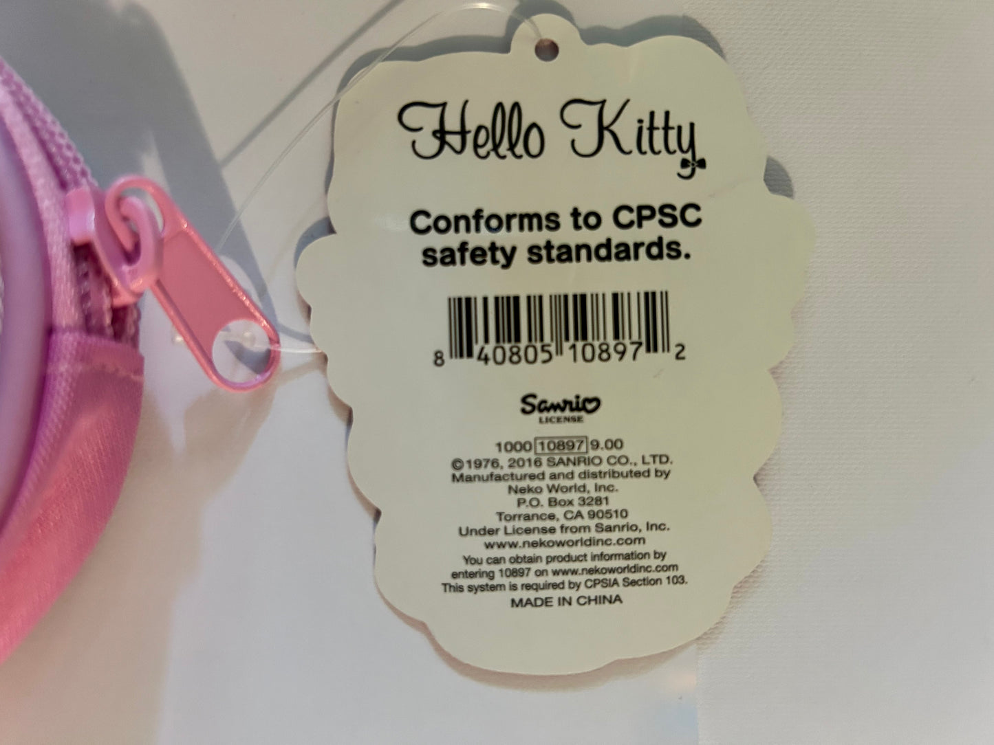 Hello Kitty Flower Round Coin Purse/Wallet