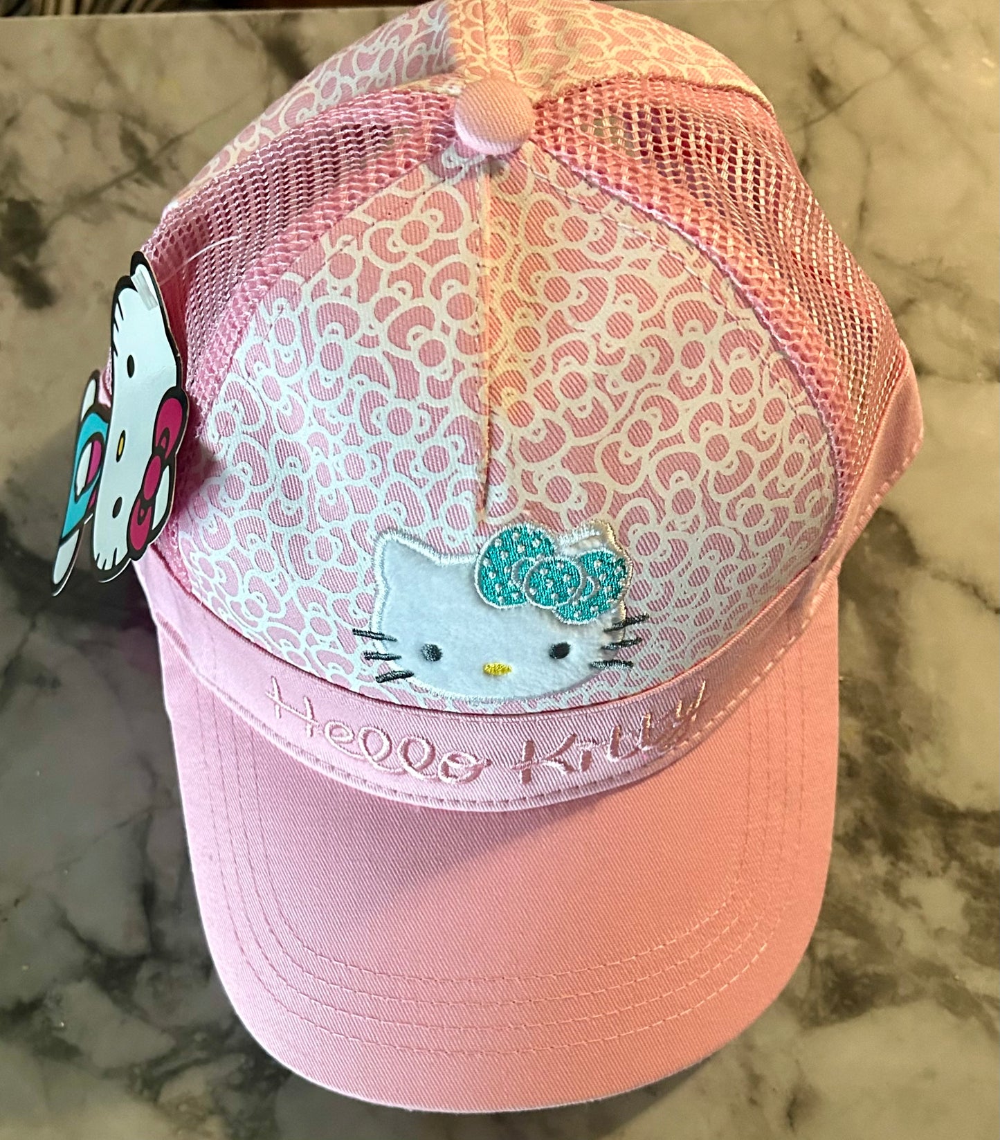 Hello Kitty Light Pink Baseball Cap Embroidered (adult sz adjustable)