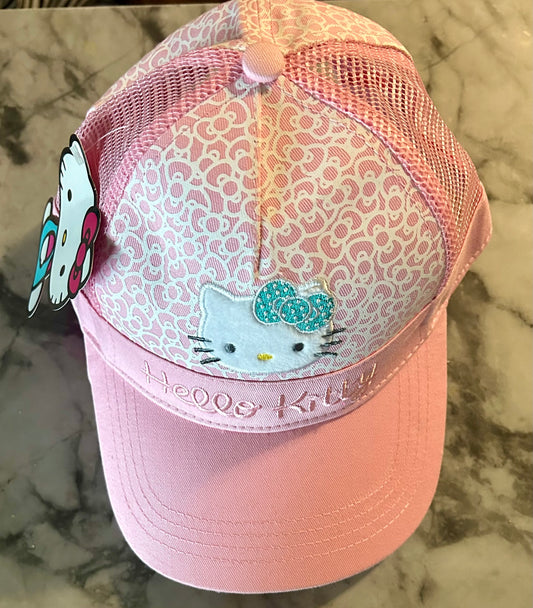 Hello Kitty Light Pink Baseball Cap Embroidered (adult sz adjustable)