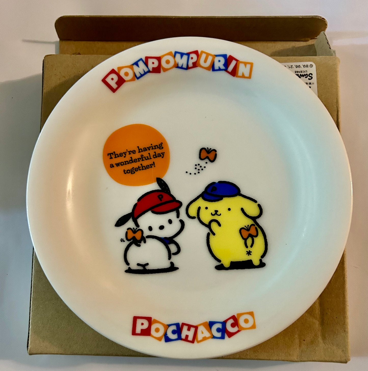Pochacco and Pompompurin Mini Porcelain Plate