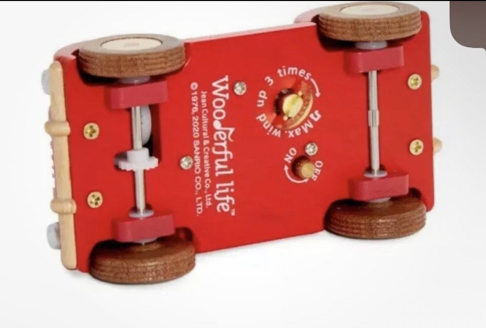 Hello Kitty Sanrio Automobile Music Box  2” x 4” x 3”