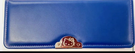 Hello Kitty Sanrio Premium Magnetic Navy Blue Pencil Case