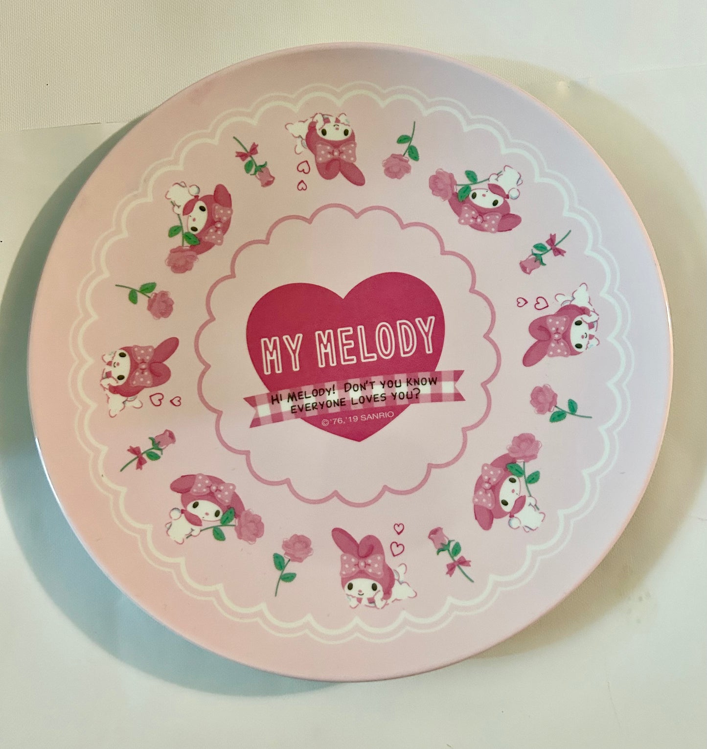 My Melody Medium Melamine Plate