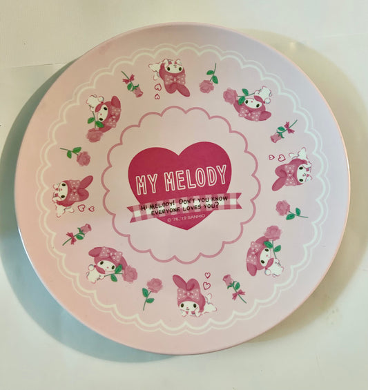My Melody Medium Melamine Plate