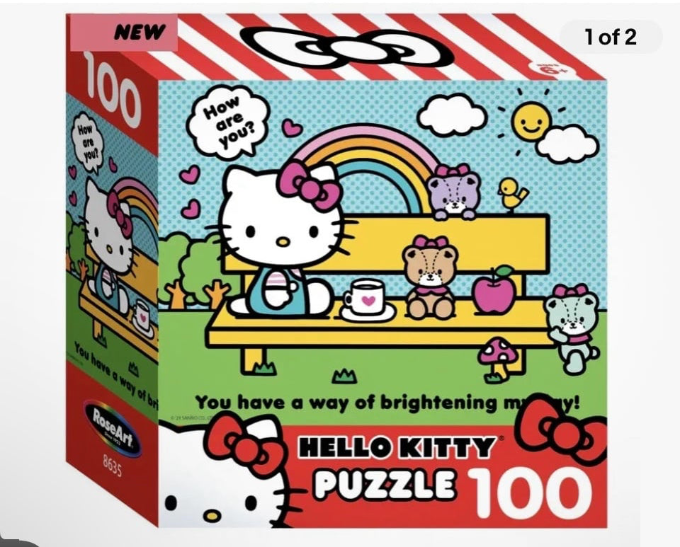 Hello Kitty with Tiny Chums Sanrio 100 Piece Puzzle 10” x 13”
