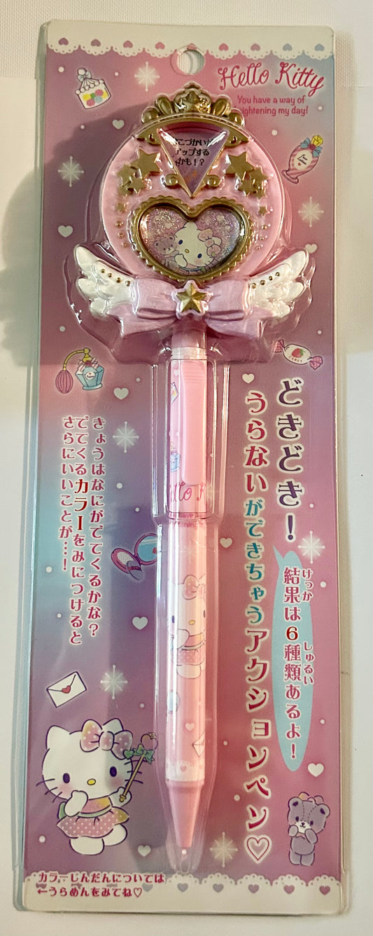 Hello Kitty Sanrio Glitter Wand Pen From Japan