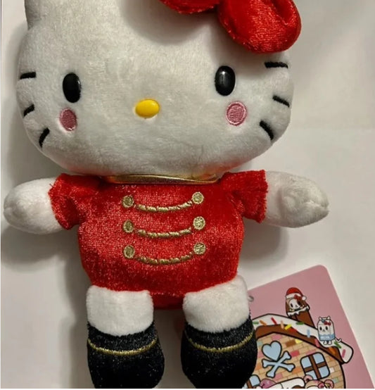 Sanrio Tokidoki Hello Kitty Christmas Red Nutcracker Soldier Plush NEW