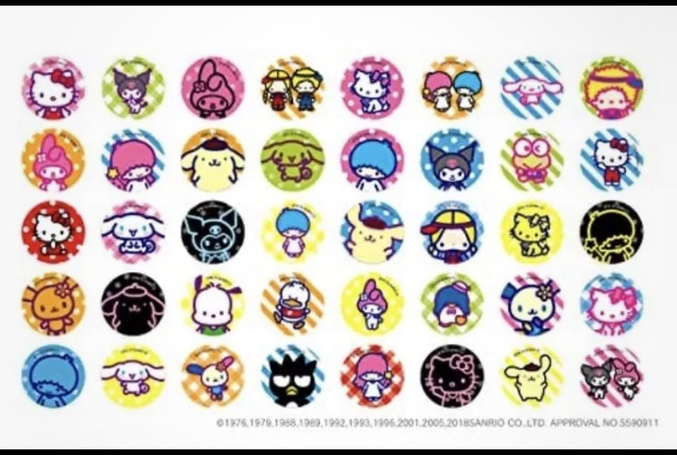 Sanrio Characters Sticker Maker Fun Set with 80 pieces