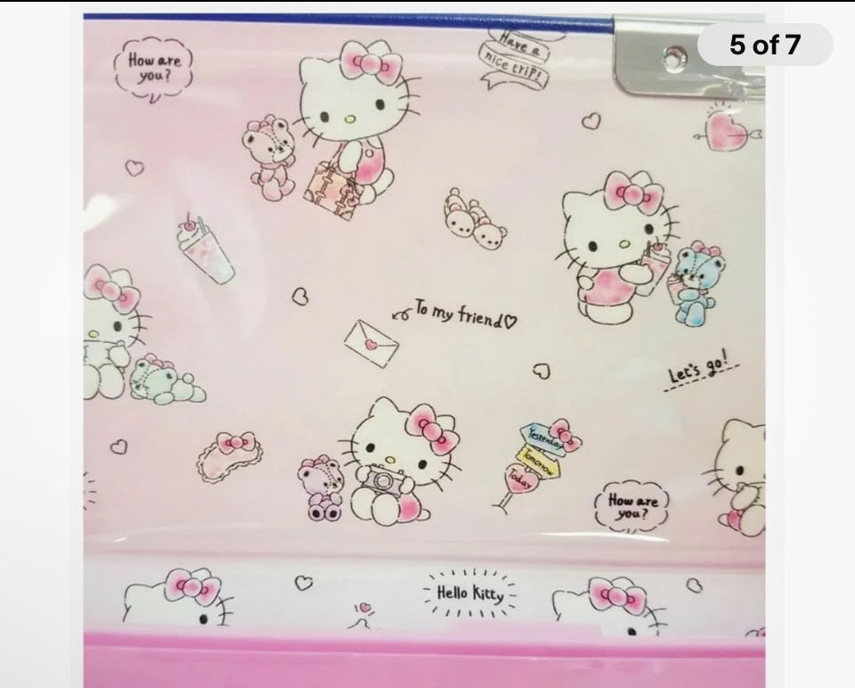 Hello Kitty Sanrio Premium Magnetic Navy Blue Pencil Case