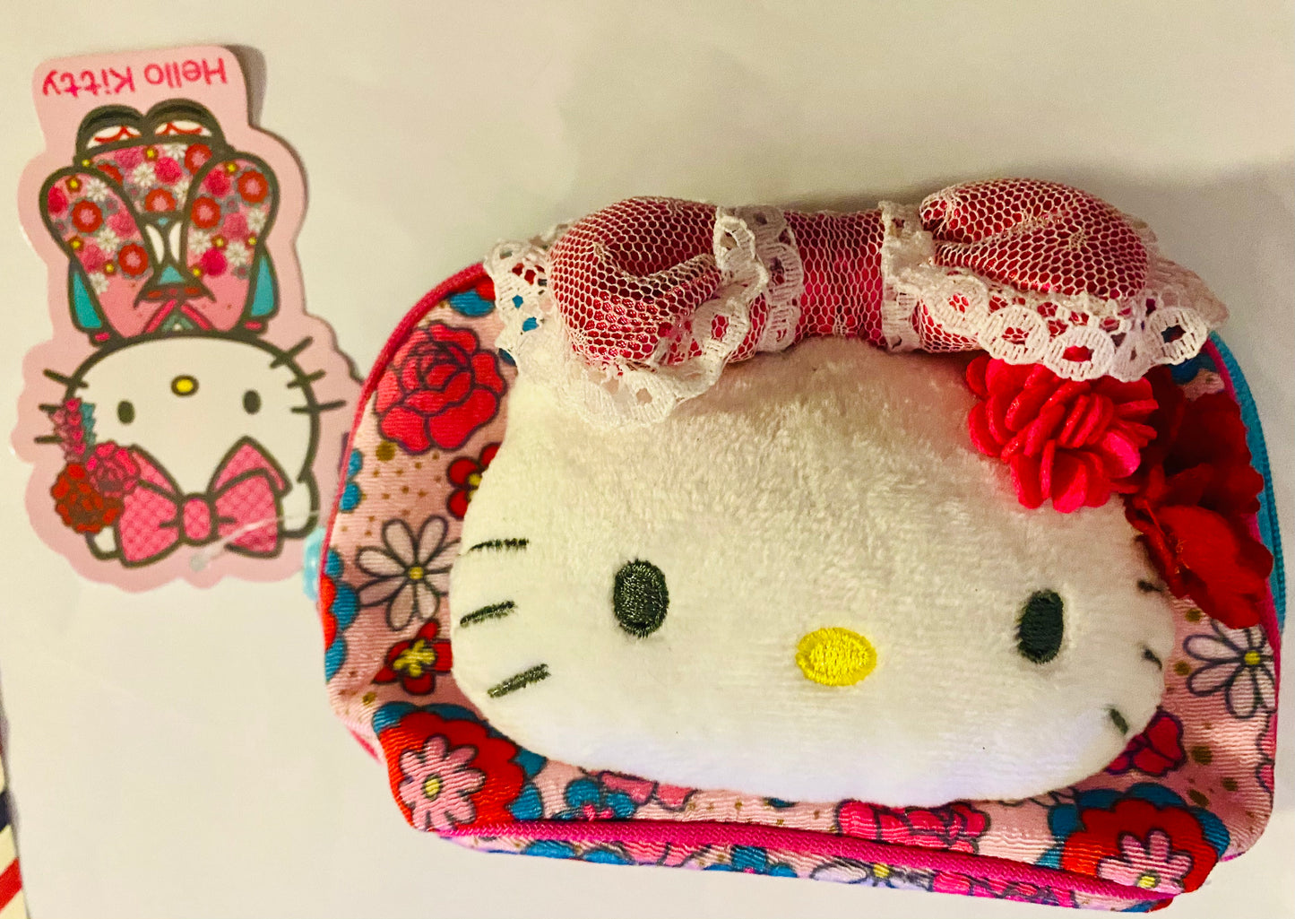 Hello Kitty Sanrio Kimono Cloth Pouch NEW