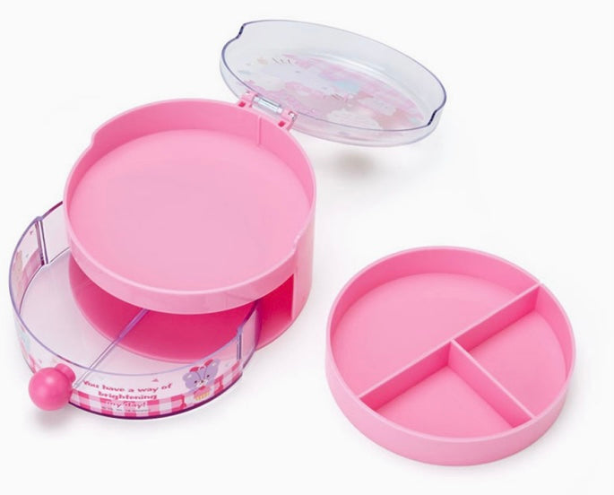 Hello Kitty Sanrio Round Double Layer Case NEW