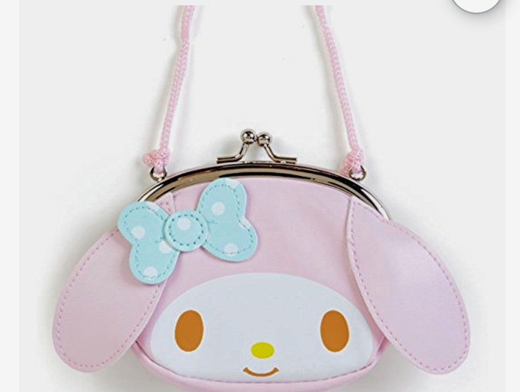 My Melody Sanrio Face Purse on String New W/Tags