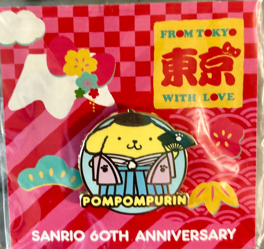 Pompompurin Sanrio 60th Anniversary Collectible Pin
