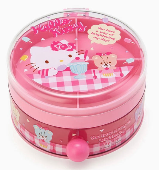 Hello Kitty Sanrio Round Double Layer Case NEW