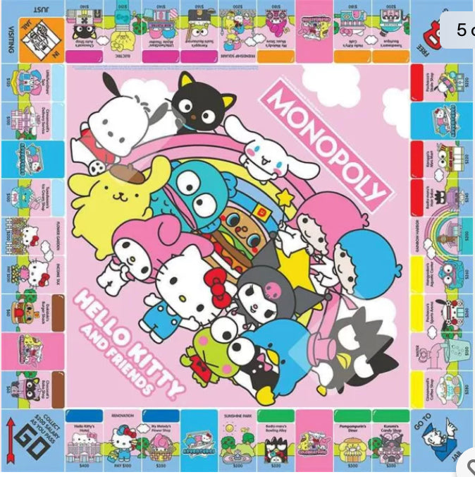 Hello Kitty and Friends Monopoly NEW
