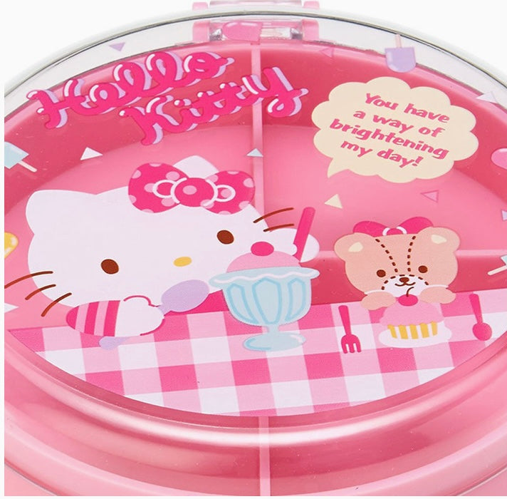 Hello Kitty Sanrio Round Double Layer Case NEW