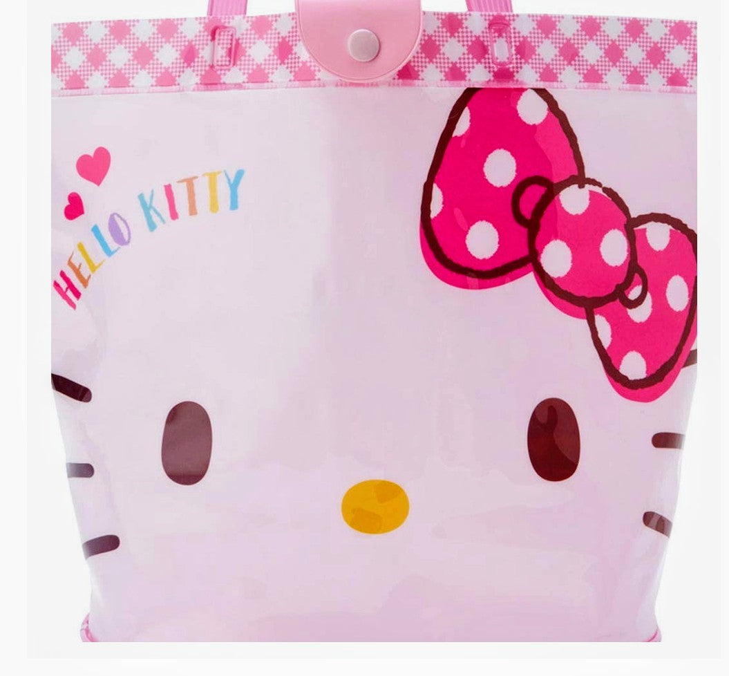 Hello Kitty Sanrio Plastic Tote Bag New with Tags
