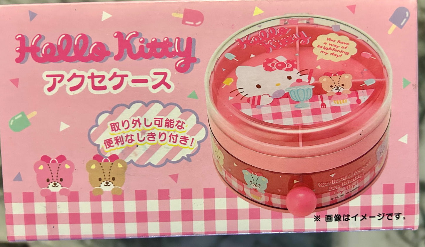 Hello Kitty Sanrio Round Double Layer Case NEW