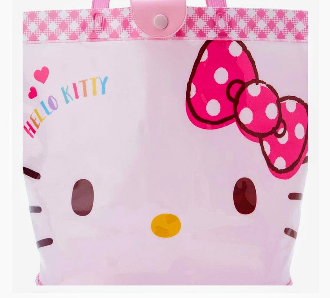 Hello Kitty Sanrio Plastic Tote Bag New with Tags