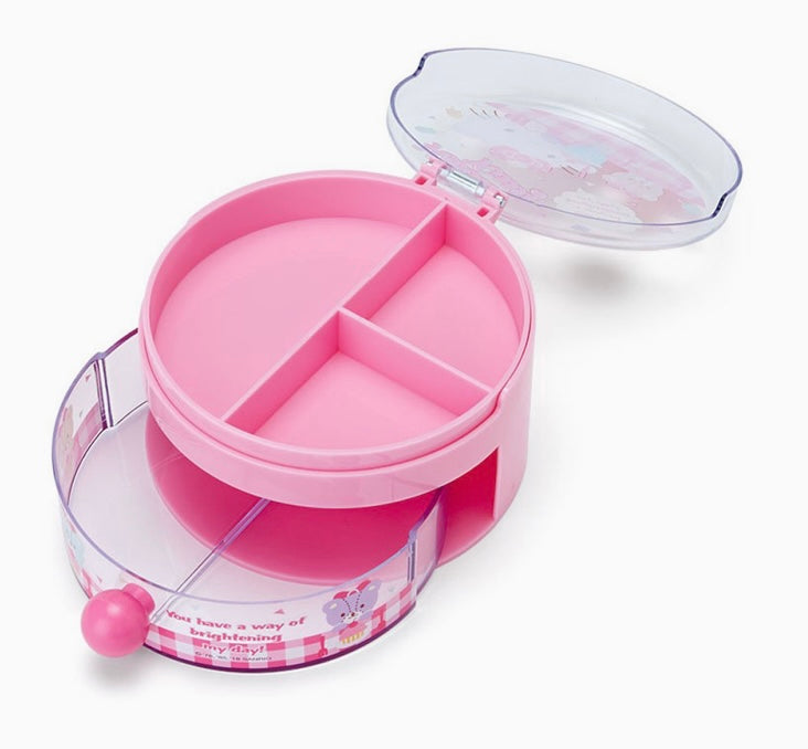 Hello Kitty Sanrio Round Double Layer Case NEW