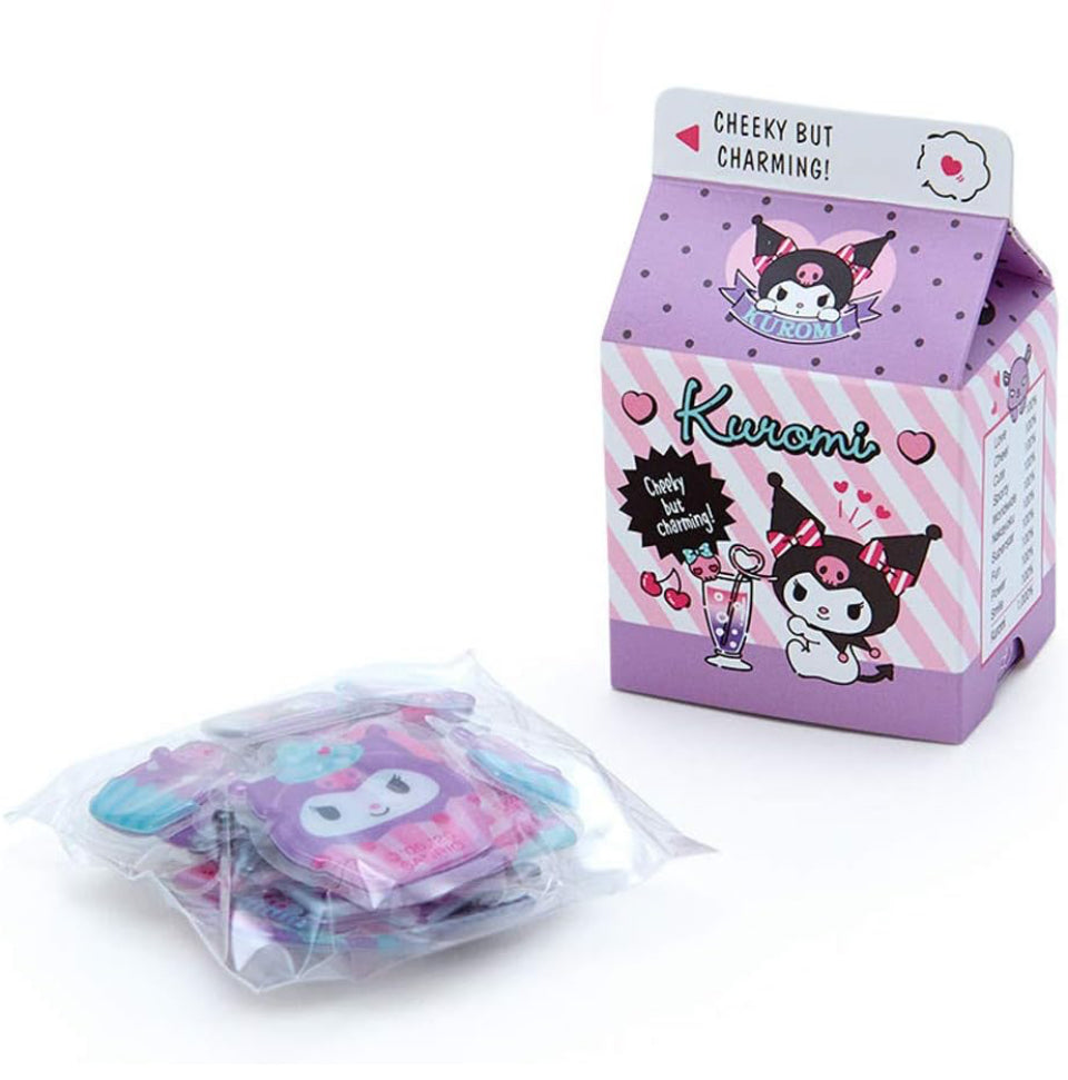 Kuromi Sanrio Milk Carton Sticker Set
