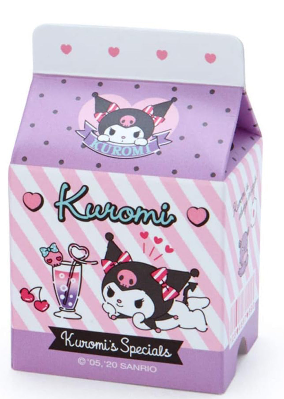Kuromi Sanrio Milk Carton Sticker Set