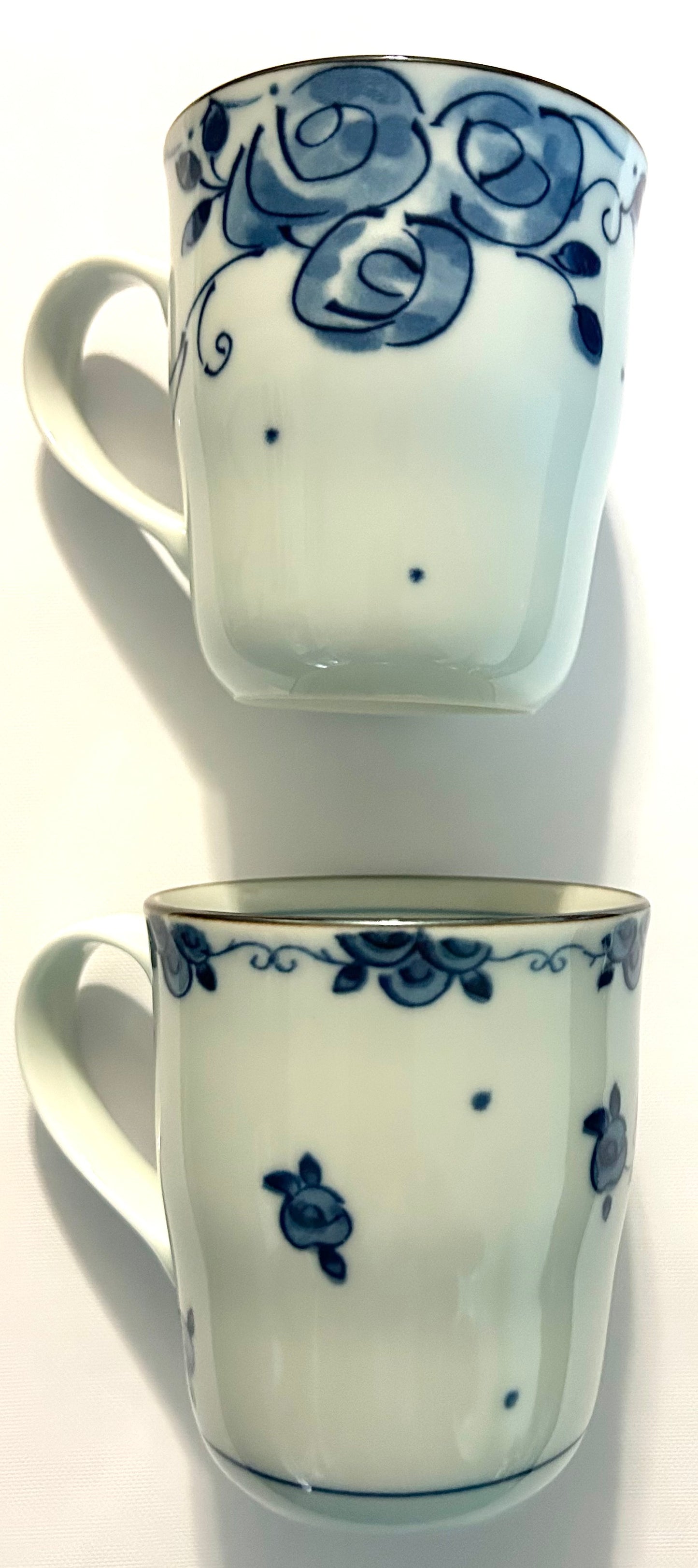 Hello Kitty Twin Set of Blue Collection Elegant Mugs