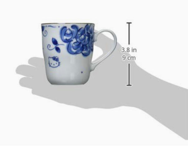 Sanrio Hello Kitty Fancy Blue Limited Edition Porcelain Mug NEW IN BOX