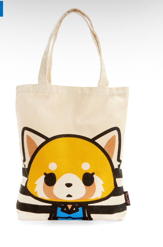 Aggretsuko Sanrio Canvas Tote NEW