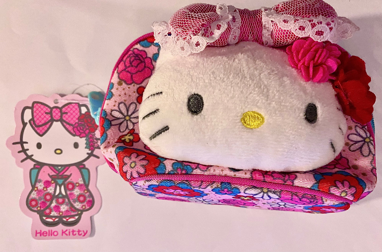 Hello Kitty Sanrio Kimono Cloth Pouch NEW