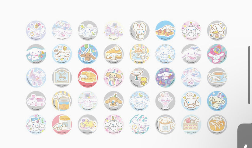 Sanrio Characters Clear Sticker Maker Seal Kit with 80 seals